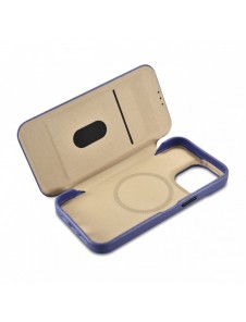 iCarer CE Premium Läder Foliofodral iPhone 14 Pro Max Magnetic Flip Läder Foliofodral MagSafe Ljuslila (WMI14220716-LP)