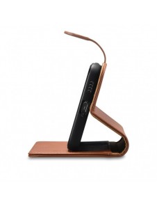 iCarer Haitang Läderplånboksfodral Läderfodral för Samsung Galaxy S22 + (S22 Plus) Plånboksfodral Brun (AKSM05BN)