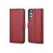 iCarer Haitang Läderplånboksfodral Läderfodral för Samsung Galaxy S22 + (S22 Plus) Plånboksfodral Röd (AKSM05RD)