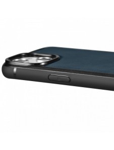 iCarer Leather Oil Wax fodral täckt med naturligt läder för iPhone 14 Plus blå (WMI14220719-BU)