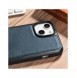 iCarer Leather Oil Wax fodral täckt med naturligt läder för iPhone 14 Plus blå (WMI14220719-BU)