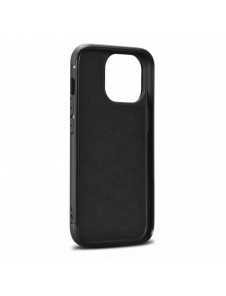 iCarer Leather Oil Wax-fodral täckt med naturligt läder för iPhone 14 Pro blå (WMI14220718-BU)