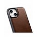 iCarer Leather Oil Wax Äkta Läderfodral för iPhone 14 Plus (MagSafe-kompatibel) Brun (WMI14220719-BN)