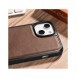 iCarer Leather Oil Wax Äkta Läderfodral för iPhone 14 Plus (MagSafe-kompatibel) Brun (WMI14220719-BN)