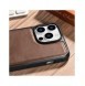 iCarer Leather Oil Wax Äkta Läderfodral för iPhone 14 Pro (MagSafe-kompatibel) Brun (WMI14220718-BN)