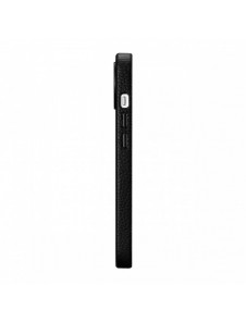iCarer Litchi Premium läderfodral iPhone 14 Plus magnetiskt läderfodral med MagSafe Black (WMI14220711-BK)