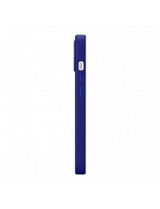 iCarer Litchi Premium läderfodral iPhone 14 Plus magnetiskt läderfodral med MagSafe Mörkblå (WMI14220711-DB)