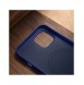 iCarer Litchi Premium läderfodral iPhone 14 Plus magnetiskt läderfodral med MagSafe Mörkblå (WMI14220711-DB)