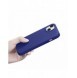 iCarer Litchi Premium läderfodral iPhone 14 Plus magnetiskt läderfodral med MagSafe Mörkblå (WMI14220711-DB)