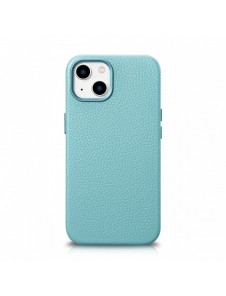 iCarer Litchi Premium läderfodral iPhone 14 Plus magnetiskt läderfodral med MagSafe Green (WMI14220711-GN)