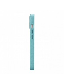 iCarer Litchi Premium läderfodral iPhone 14 Plus magnetiskt läderfodral med MagSafe Green (WMI14220711-GN)