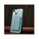 iCarer Litchi Premium läderfodral iPhone 14 Plus magnetiskt läderfodral med MagSafe Green (WMI14220711-GN)