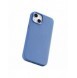 iCarer Litchi Premium läderfodral iPhone 14 Plus magnetiskt läderfodral med MagSafe ljusblå (WMI14220711-LB)