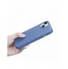iCarer Litchi Premium läderfodral iPhone 14 Plus magnetiskt läderfodral med MagSafe ljusblå (WMI14220711-LB)
