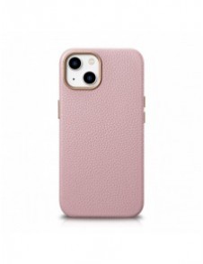 iCarer Litchi Premium Läderfodral iPhone 14 Plus Magnetisk Läderfodral med MagSafe Pink (WMI14220711-PK)