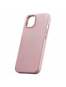 iCarer Litchi Premium Läderfodral iPhone 14 Plus Magnetisk Läderfodral med MagSafe Pink (WMI14220711-PK)