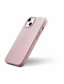 iCarer Litchi Premium Läderfodral iPhone 14 Plus Magnetisk Läderfodral med MagSafe Pink (WMI14220711-PK)