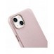iCarer Litchi Premium Läderfodral iPhone 14 Plus Magnetisk Läderfodral med MagSafe Pink (WMI14220711-PK)