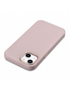 iCarer Litchi Premium Läderfodral iPhone 14 Plus Magnetisk Läderfodral med MagSafe Pink (WMI14220711-PK)
