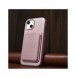iCarer Litchi Premium Läderfodral iPhone 14 Plus Magnetisk Läderfodral med MagSafe Pink (WMI14220711-PK)
