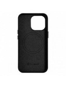 iCarer Litchi Premium Läderfodral iPhone 14 Pro Magnetisk Läderfodral med MagSafe Svart (WMI14220710-BK)