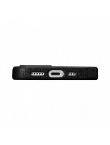 iCarer Litchi Premium Läderfodral iPhone 14 Pro Magnetisk Läderfodral med MagSafe Svart (WMI14220710-BK)