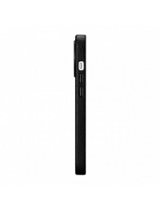 iCarer Litchi Premium Läderfodral iPhone 14 Pro Magnetisk Läderfodral med MagSafe Svart (WMI14220710-BK)