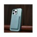 iCarer Litchi Premium läderfodral iPhone 14 Pro magnetiskt läderfodral med MagSafe Green (WMI14220710-GN)
