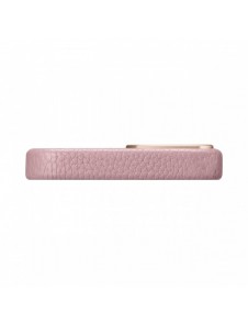 iCarer Litchi Premium Läderfodral iPhone 14 Pro Magnetisk Läderfodral med MagSafe Pink (WMI14220710-PK)