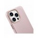 iCarer Litchi Premium Läderfodral iPhone 14 Pro Magnetisk Läderfodral med MagSafe Pink (WMI14220710-PK)