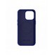 iCarer Litchi Premium läderfodral iPhone 14 Pro Max magnetiskt läderfodral med MagSafe Mörkblå (WMI14220712-DB)