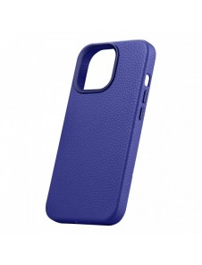 iCarer Litchi Premium läderfodral iPhone 14 Pro Max magnetiskt läderfodral med MagSafe Mörkblå (WMI14220712-DB)