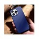 iCarer Litchi Premium läderfodral iPhone 14 Pro Max magnetiskt läderfodral med MagSafe Mörkblå (WMI14220712-DB)
