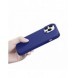 iCarer Litchi Premium läderfodral iPhone 14 Pro Max magnetiskt läderfodral med MagSafe Mörkblå (WMI14220712-DB)