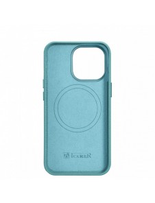 iCarer Litchi Premium läderfodral iPhone 14 Pro Max magnetiskt läderfodral med MagSafe Green (WMI14220712-GN)