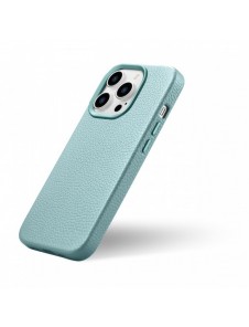 iCarer Litchi Premium läderfodral iPhone 14 Pro Max magnetiskt läderfodral med MagSafe Green (WMI14220712-GN)