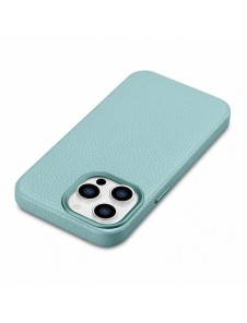 iCarer Litchi Premium läderfodral iPhone 14 Pro Max magnetiskt läderfodral med MagSafe Green (WMI14220712-GN)