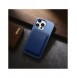 iCarer Litchi Premium läderfodral iPhone 14 Pro Max magnetiskt läderfodral med MagSafe ljusblå (WMI14220712-LB)