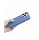 iCarer Litchi Premium läderfodral iPhone 14 Pro Max magnetiskt läderfodral med MagSafe ljusblå (WMI14220712-LB)