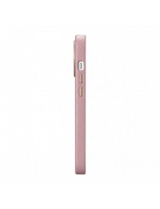 iCarer Litchi Premium Läderfodral iPhone 14 Pro Max Magnetisk Läderfodral med MagSafe Pink (WMI14220712-PK)