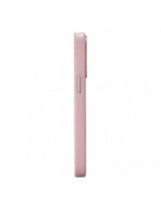 iCarer Litchi Premium Läderfodral iPhone 14 Pro Max Magnetisk Läderfodral med MagSafe Pink (WMI14220712-PK)