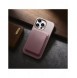 iCarer Litchi Premium Läderfodral iPhone 14 Pro Max Magnetisk Läderfodral med MagSafe Pink (WMI14220712-PK)