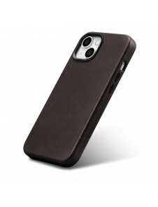 iCarer Oil Wax Premium läderfodral iPhone 14 Plus magnetiskt läderfodral med MagSafe Brown (WMI14220703-BN)