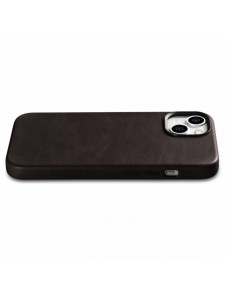 iCarer Oil Wax Premium läderfodral iPhone 14 Plus magnetiskt läderfodral med MagSafe Brown (WMI14220703-BN)