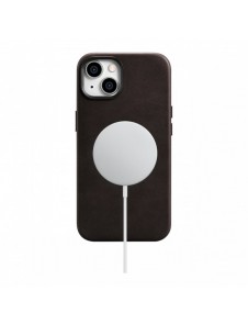 iCarer Oil Wax Premium läderfodral iPhone 14 Plus magnetiskt läderfodral med MagSafe Brown (WMI14220703-BN)