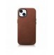 iCarer Oil Wax Premium läderfodral iPhone 14 Plus magnetiskt läderfodral med MagSafe Brown (WMI14220703-RB)