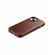 iCarer Oil Wax Premium läderfodral iPhone 14 Plus magnetiskt läderfodral med MagSafe Brown (WMI14220703-RB)