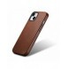 iCarer Oil Wax Premium läderfodral iPhone 14 Plus magnetiskt läderfodral med MagSafe Brown (WMI14220703-RB)