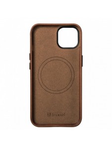 iCarer Oil Wax Premium läderfodral iPhone 14 Plus magnetiskt läderfodral med MagSafe Brown (WMI14220703-RB)