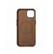 iCarer Oil Wax Premium läderfodral iPhone 14 Plus magnetiskt läderfodral med MagSafe Brown (WMI14220703-RB)